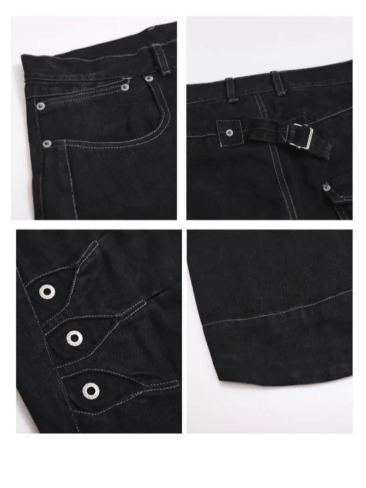 Novo Jeans Masculino Preto Largura Solta com Pernas Retas 2025 Estilo Casual  gem Escura