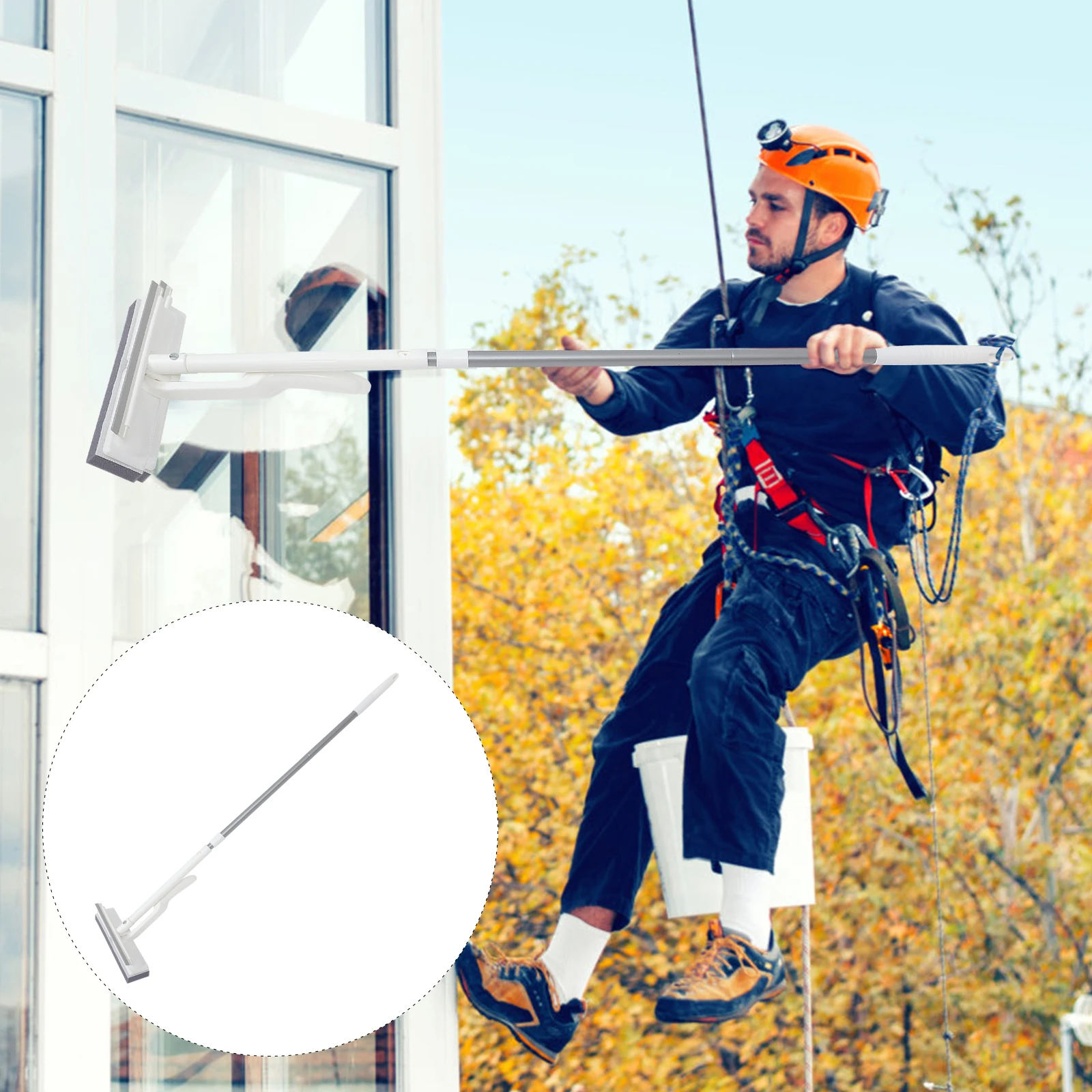 

1pc Sponge For Tiles Floor Small Mop Self Squeezing Sponge Mop For Floor Tiles Glass Bathroom Cleaning Household Tool