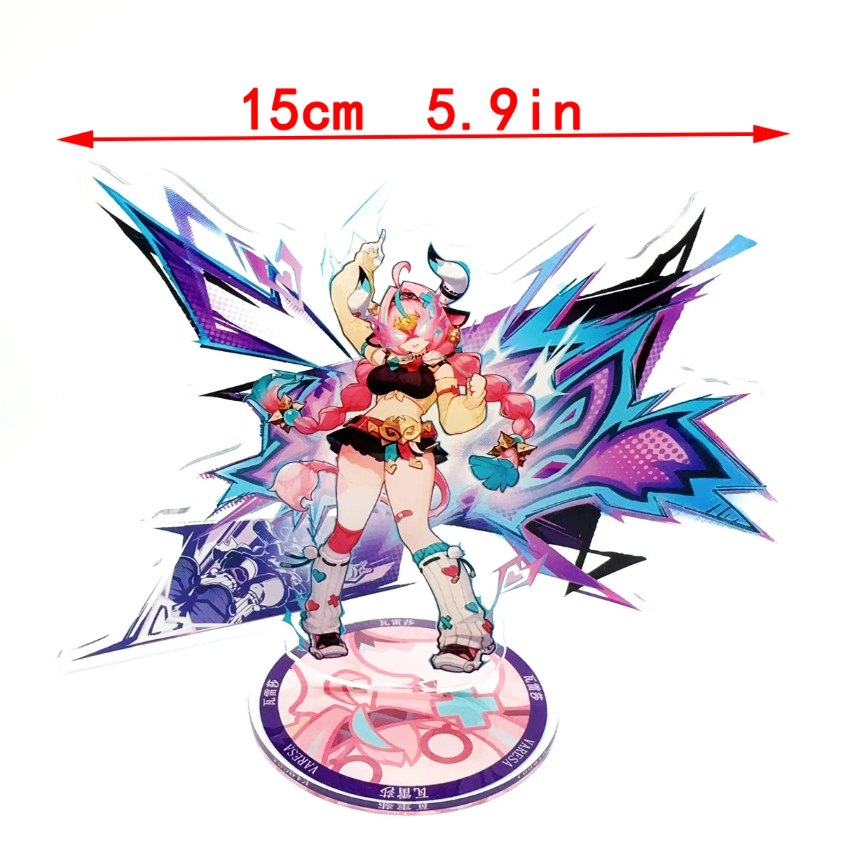 Genshin lmpact Anime Figure Acrylic Stand Varesa Mavuika Kinich Wanderer Model Plate 1pc Desk Decor Standing Sign Game Fans Gift image 2