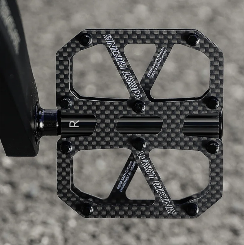 

Carbon Fiber Material Pedals Light-weight Lubricated Pedals Bicycles Mountain Road Bike Pedal Equipment Q246