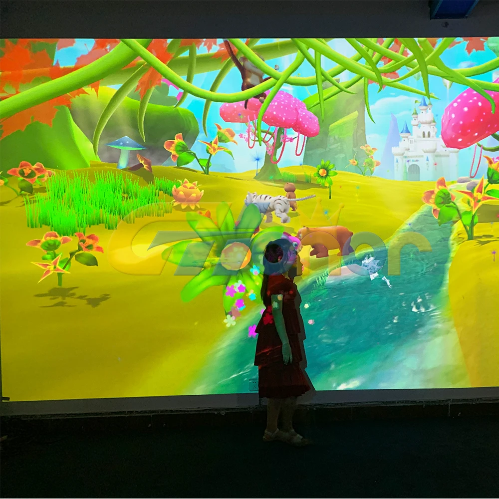 Proyektor Interaktif AR 3D Hologram Simulator Proyeksi Gambar Interaktif Proyektor Interaktif