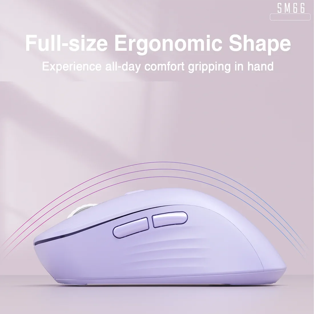 SOLAKAKA SM66 Беспроводная мышь Slient Bluetooth/2,4G/проводное соединение Портативная перезаряжаемая компьютерная мышь с 5 уровнями разрешения