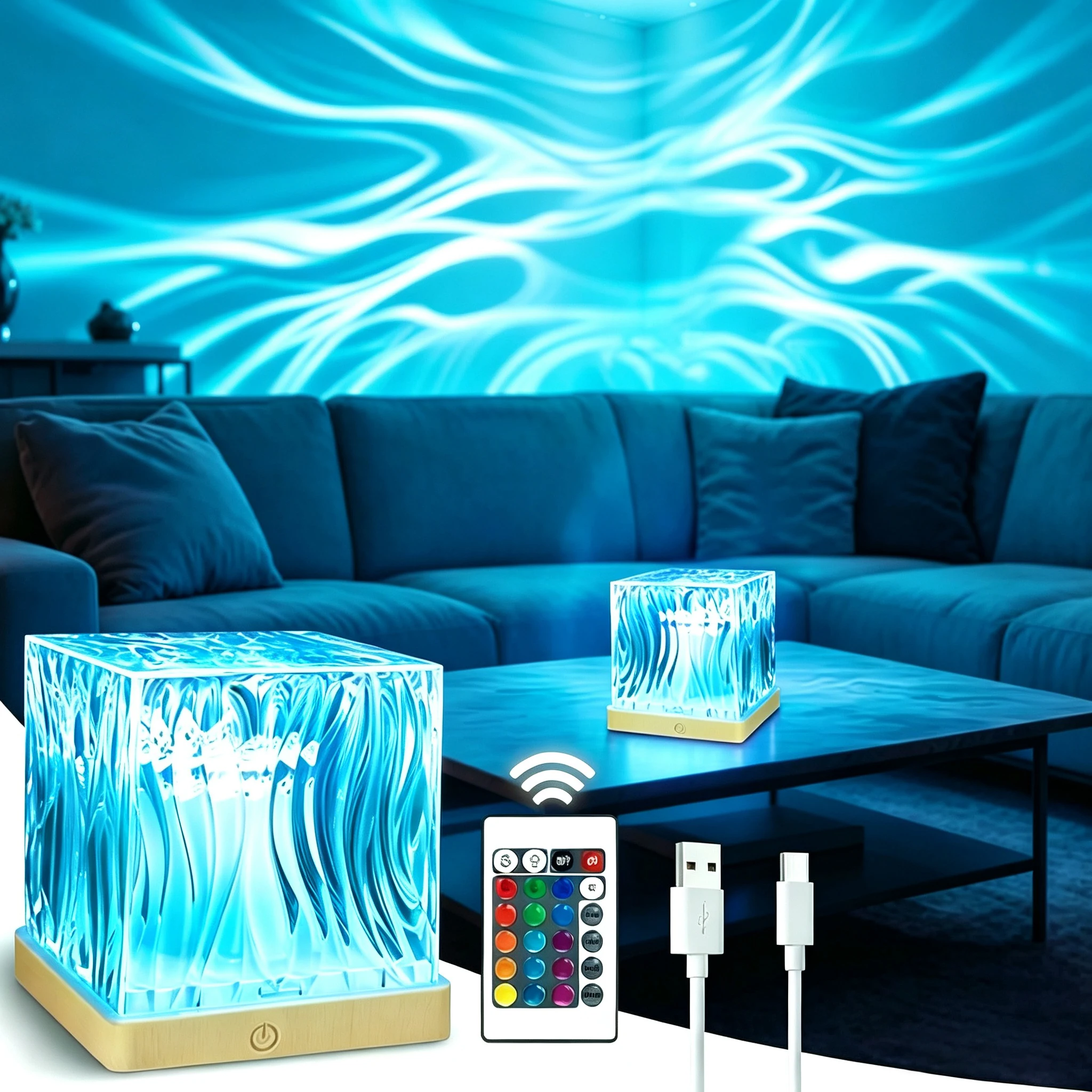16 Colors Starry Sky Aurora Projector Light LED Night Light Remote Control Auto Rotate USB Powered Home Party Decor Kids Gift