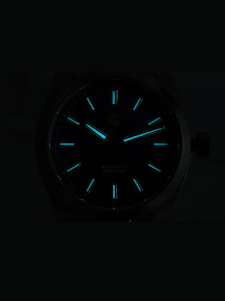 San Martin 39mm MOP Dial Sport Gada Watch Luxury Dress Men Miyota 90S5 Automatic Mechanical Wristwatch Waterproof 100m SN0144