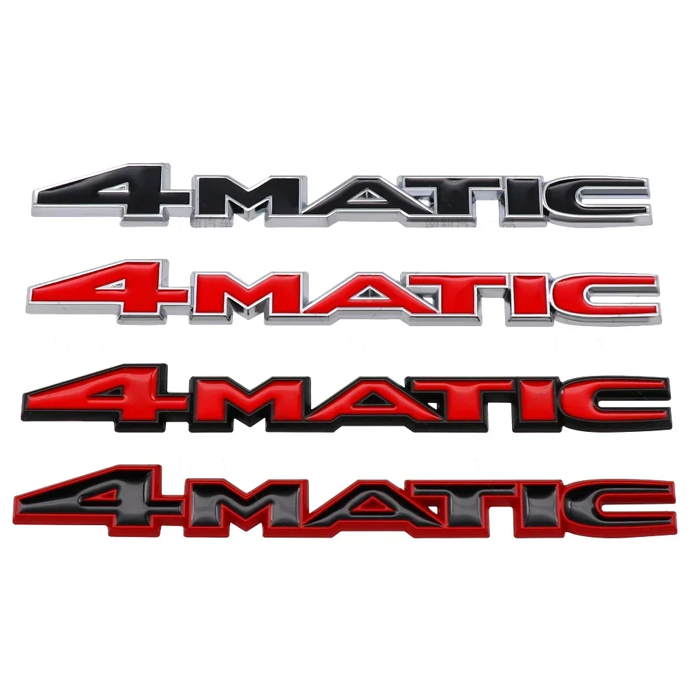 Metal Car Side Emblem Rear Trunk Sticker Body Badge 4MATIC Logo for Mercedes Benz W124 W205 W203 W168 W176 CLA CLK CLS GLA GLC