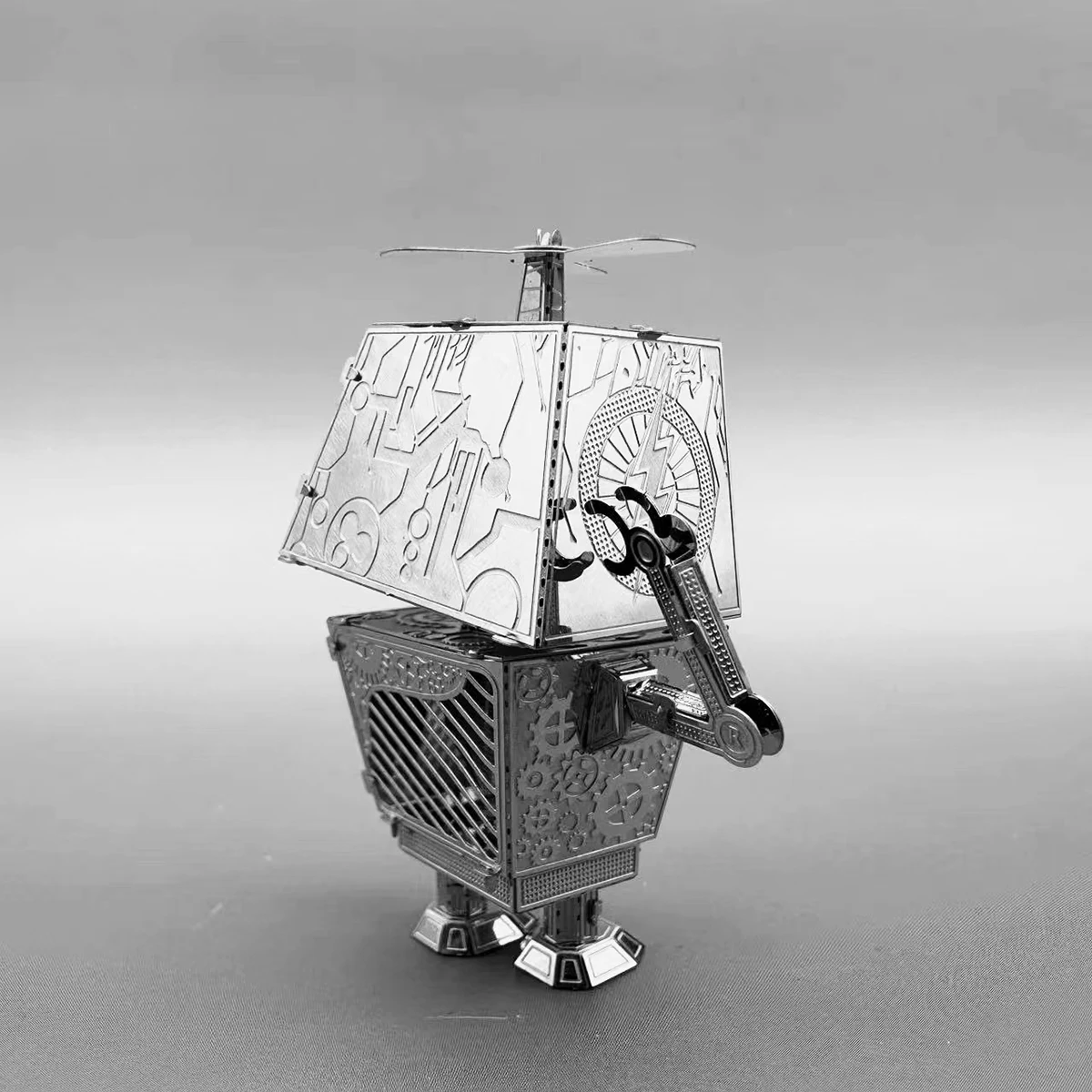 Rompecabezas de metal estereoscópico 3D, modelo de ensamblaje educativo hecho a mano, estatuilla de juguete