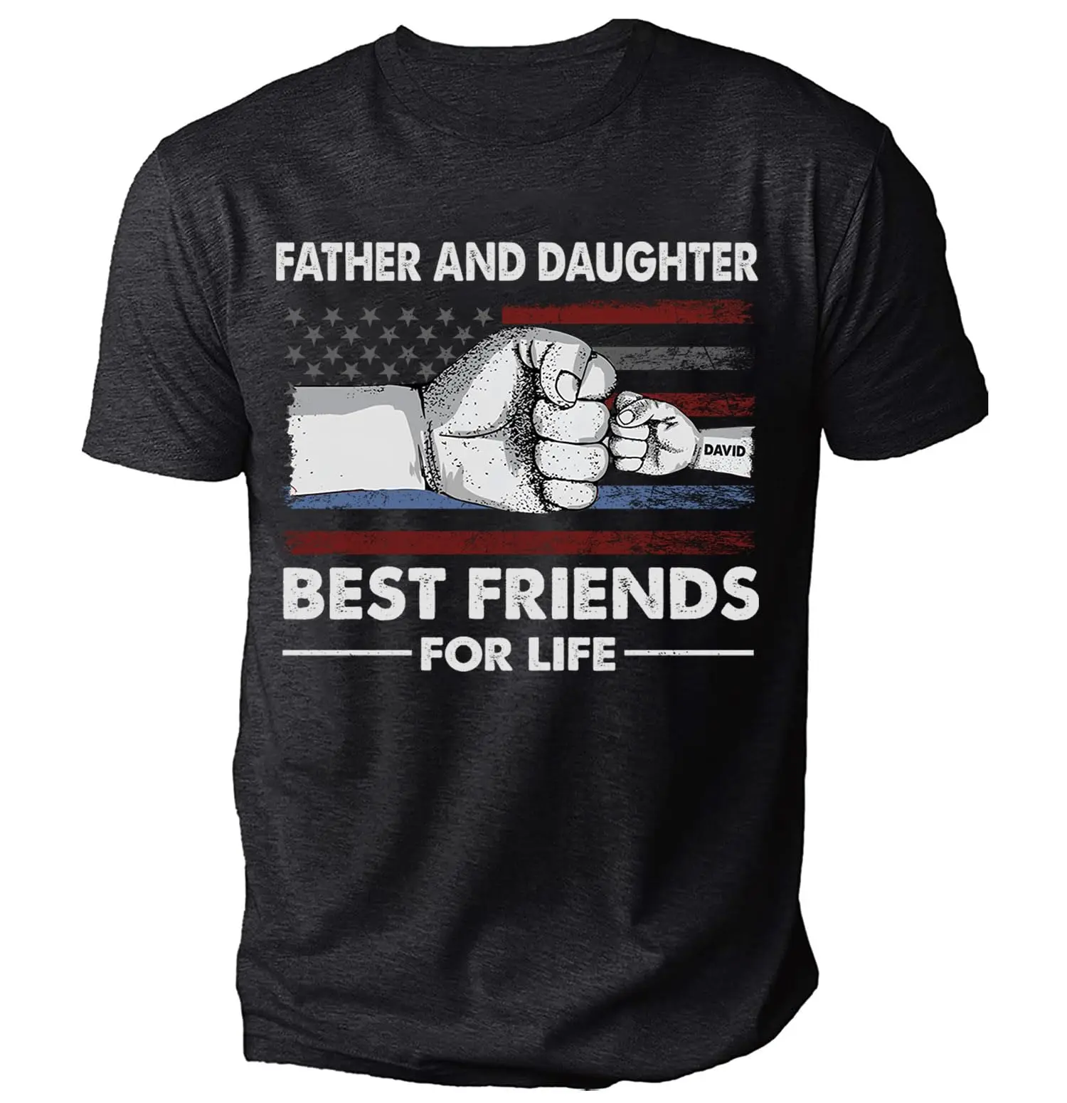 

Personalized Awesome Like My Daughters, Vintage Fist Bump, Funny T-Shirts for Dads from Daughters, Dad Shirts for Men