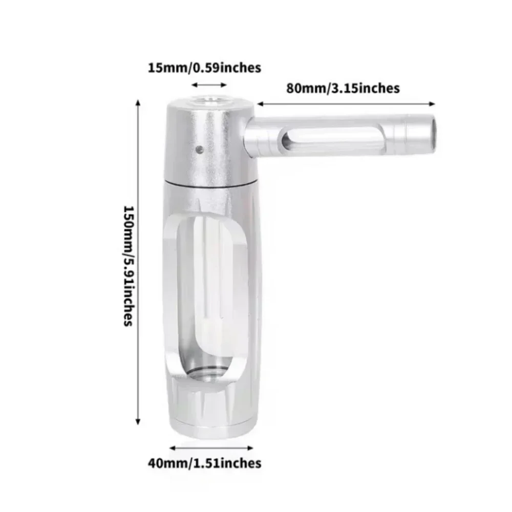 Portable Aluminium Alloy Water Smoking Pipe with Glass Bowls Tobacco Pipes Hookah Shisha Pipa Smoke Accessories view 5