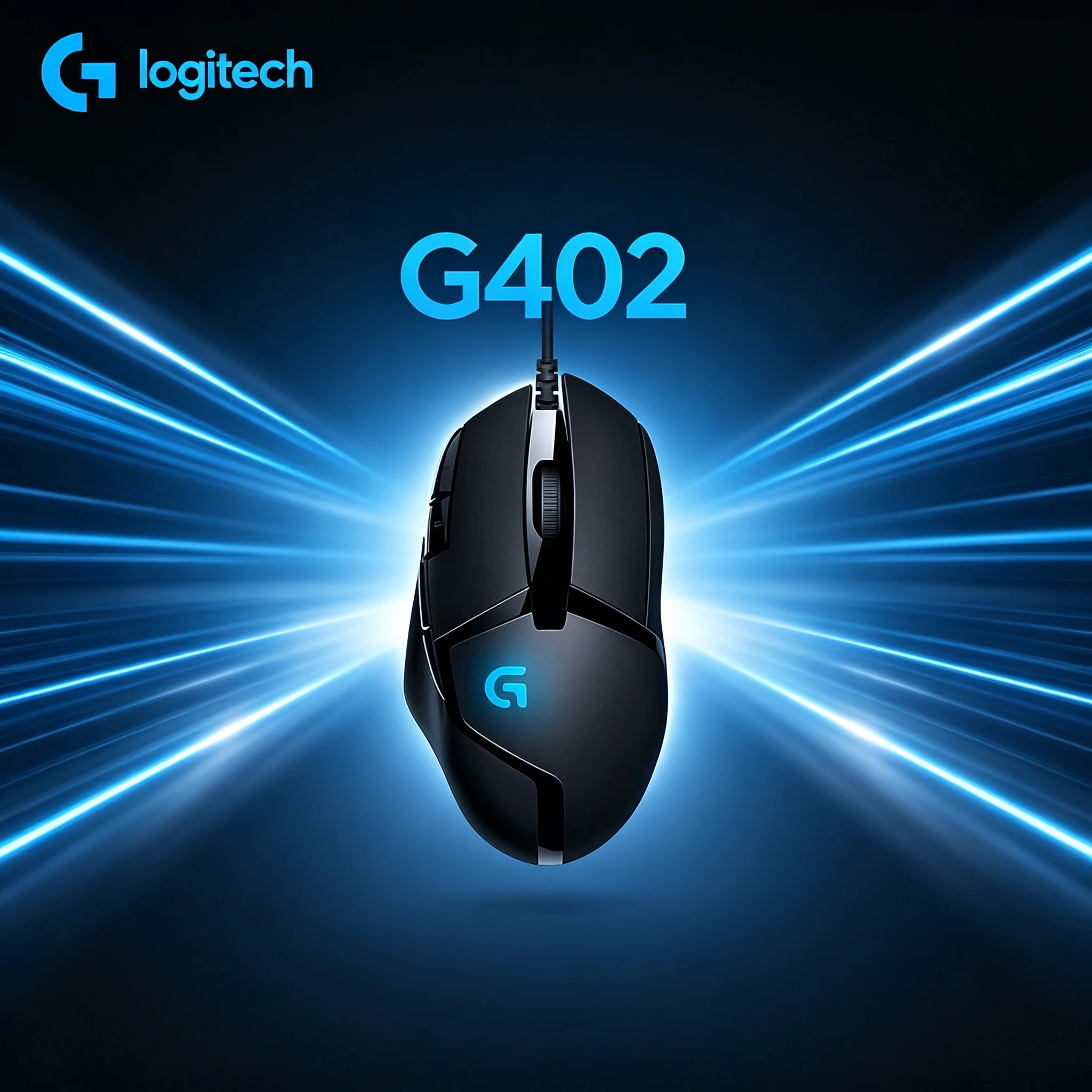 Logitech G402 USB Wired Optical Gaming Mouse Fast Response Speed 8 Custom Buttons For MOBA FPS Competitive Games