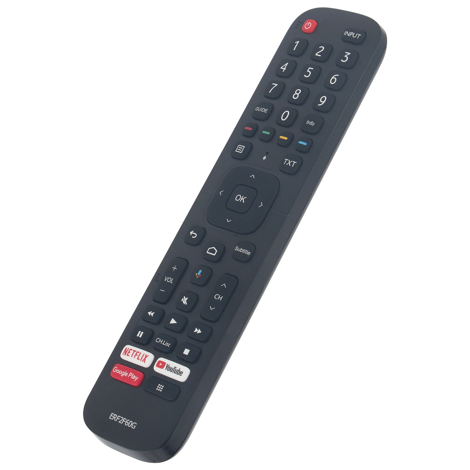 New Voice Relaced Remote Control ERF2F60G Fit For HISENSE TV with NETFLIX YOUTUBE GOOGLE-PLAY Sub ERF2B60H