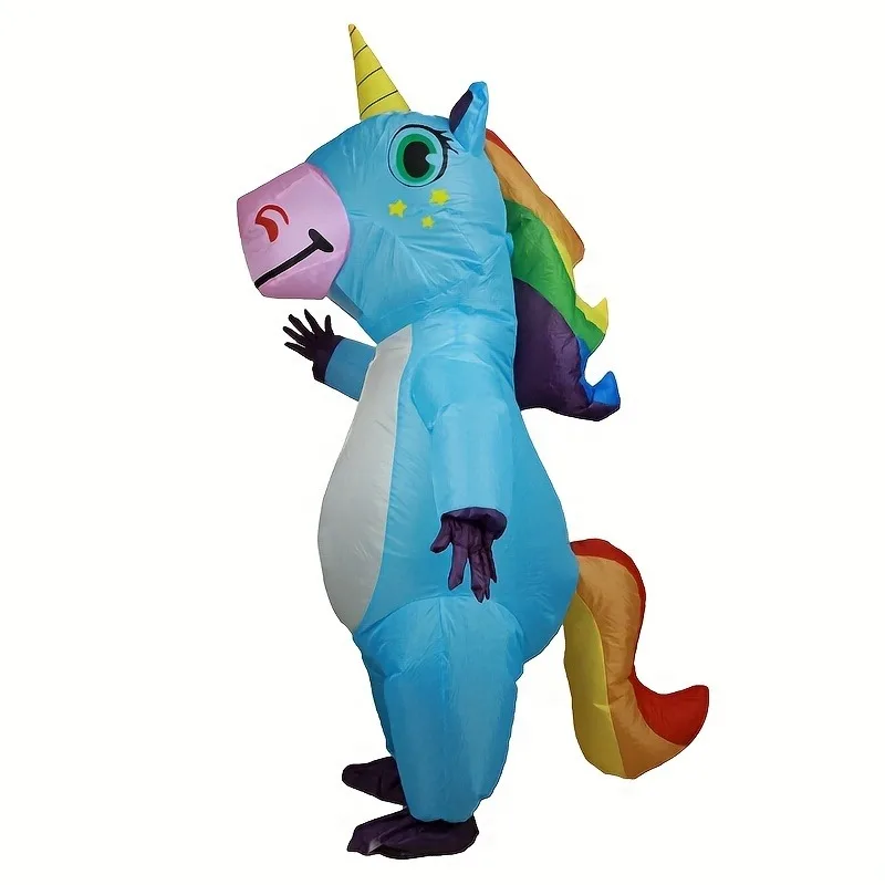 

Colorful Adult Unicorn Inflatable Costume Cosplay Halloween Event, Unicorn Birthday Party Supplies