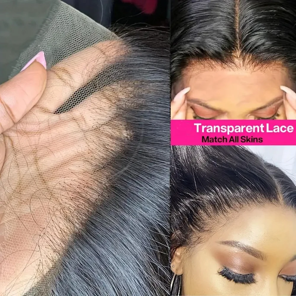

Transparent 4x4 5x5 Lace Closure Only Melt Skins Straight Human Hair Pre Plucked Free/Middle Part Hand Tied Human Hair Closures