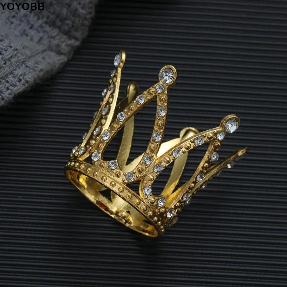 

Cake Decorating Tools Metal Mini Crown Cake Topper Romantic Cute Crystal Rhinestone Tiara Heart DIY Cake Decoration Baby Shower