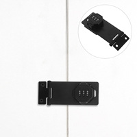 Cabinet Lock Alloy Mechanical Password Rotary Hasp Keyless Combination Slide Latch For Doors Drawers Wardrobe Barn Gate