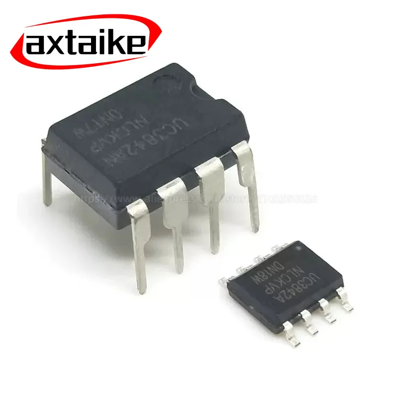 10PCS UC3842 TL3842P UC3842AN UC3843AN 3843/3844/3845/2844/2845BN SOIC-8 DIP UC3842BD1R2G PWM Switching Controllers IC