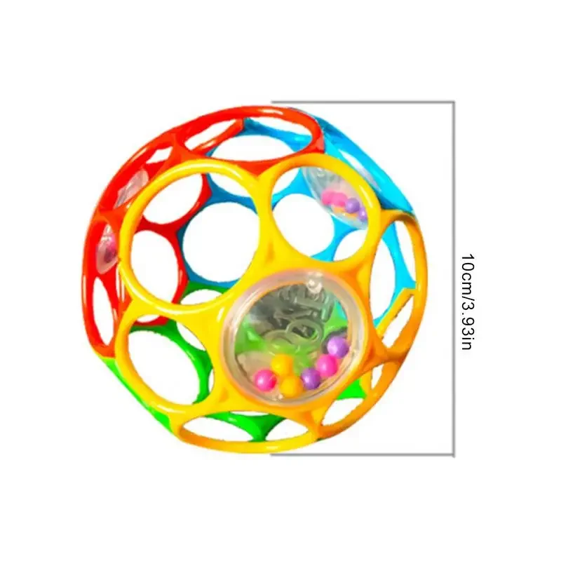 Baby Rattles Soft Hand Bell Grasping Hole Ball Game Newborn Teether Toys Baby Sensory Development Toy Catch Toys for Children