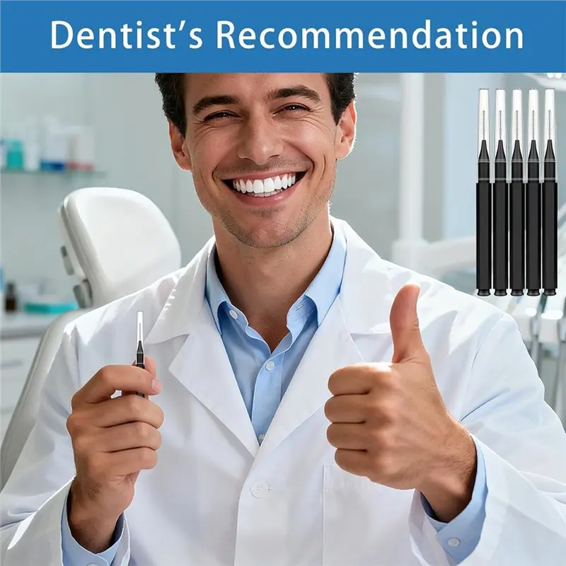 BABZ-فرش بين الأسنان، 150 عبوة للأقواس، منظف بلاستيكي لتنظيف فجوات الأسنان، رأس فرشاة حلزوني ناعم متضمن