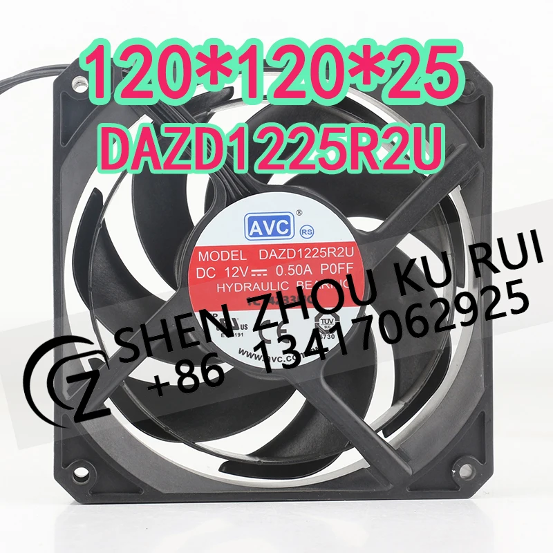 

AVC 12CM 4-wire 12V 0.50A AC EC 12025 intelligent speed control chassis Computer DAZD1225R2U cooling fan