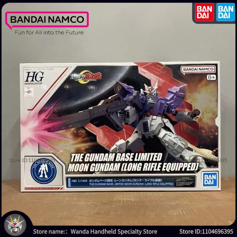 

Совершенно новая на складе модель BANDAI, игрушки Moon Gundam, длинная винтовка, сборка меха, аниме-фигурки, головоломки, популярные подарки на праздник