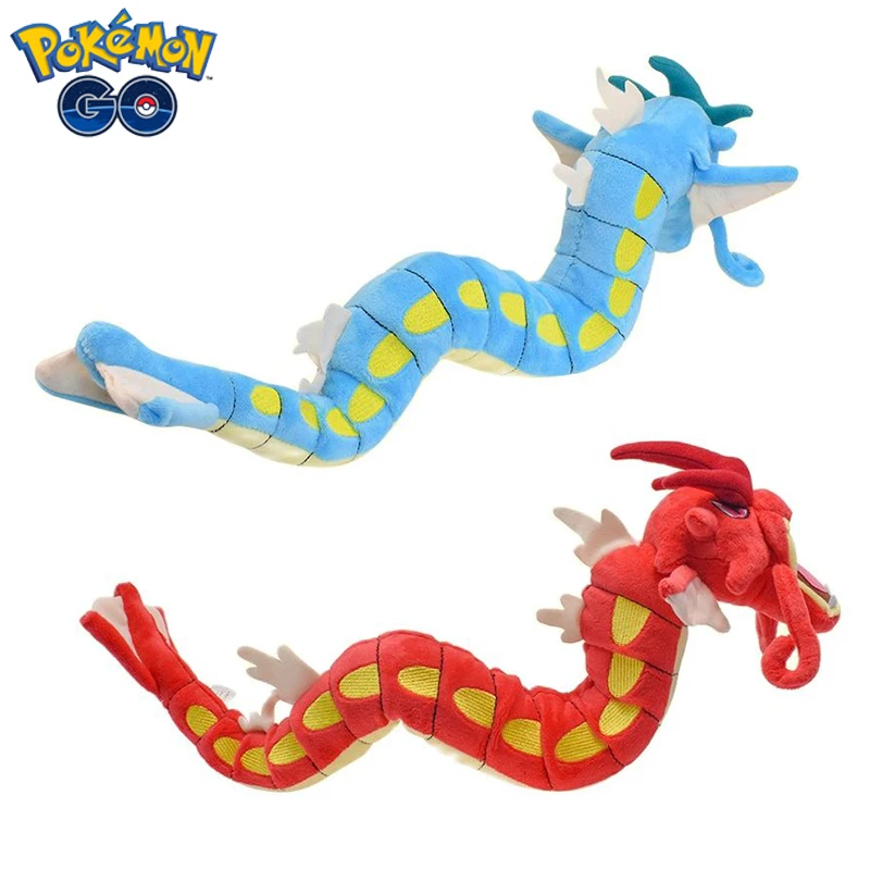 Pokemon Red&Blue Gyarados Plush Toys 60cm Kawaii Stuffed Anime Cartoon Soft Hug Pillow Cute Cotton Dolls Boy Girl Birthday Gifts