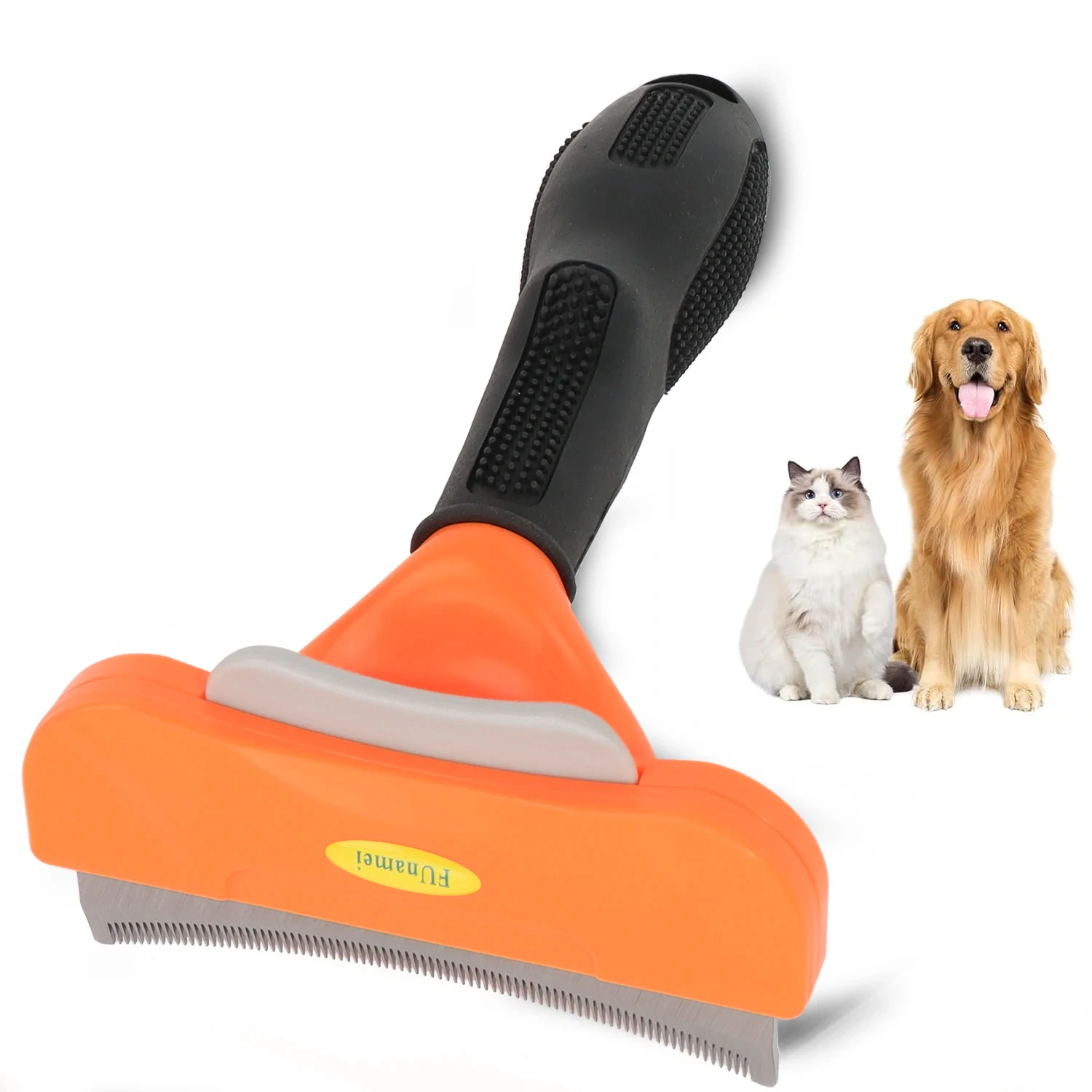 deshedding-brush-removes-loose-hair-and-tangles-pet-grooming-brush-cat-comb-shedding-rake-pet-hair-remover-brush-for-dogs-cats
