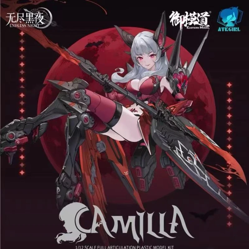 Modelo oriental noche sin fin Camilla figura modelo de ensamblaje escala 1/12 articulación completa Kit de modelo de plástico lindo regalo de niña vampiro