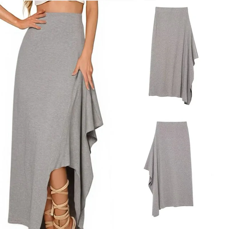 

2025 New Women's Clothing: European and American Style, Fashionable, Simple, Versatile Asymmetrical Midi Dress