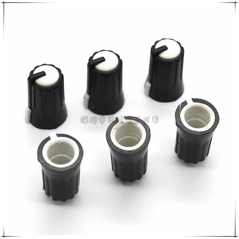 10PCS 11*17MM Potentiometer Encoder Knob Amplifier volume knob cap D-Shaped Inner Hole 6mm