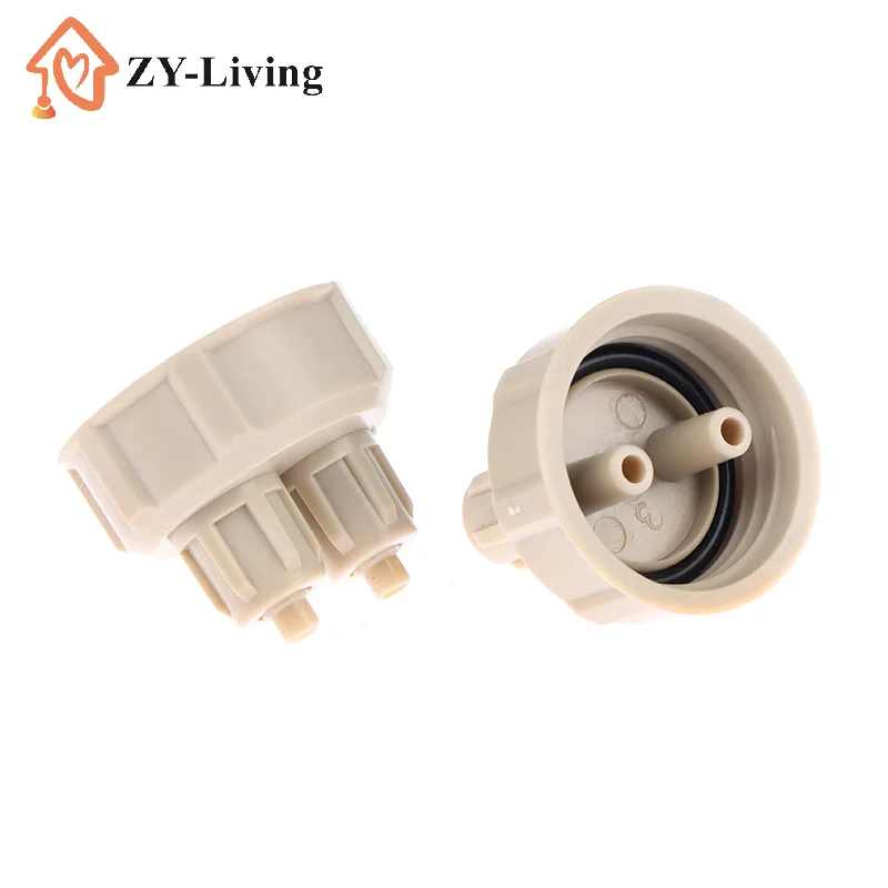 2Pcs Aquarium CO2 System Tube Valve Guage Bottle Cap Fish Tank Live Plant Air Diffuser Generator Tool