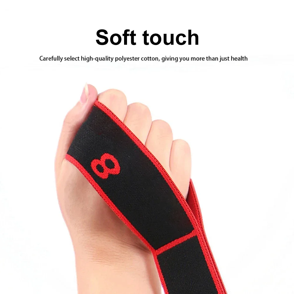 8-teiliger Stil für Tanz, Yoga, Dehnungsgürtel, Pilates, Fitness, Spannung, digitale Elastizität, lateinamerikanisches elastisches Stretch-Widerstandsband – Detail 6