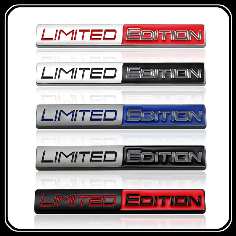 New Style Limted Edition Emblem Metal Car Body Sticker Grille Badge Decoration For Audi Toyota VW Hyundai Benz Ford Land Rover