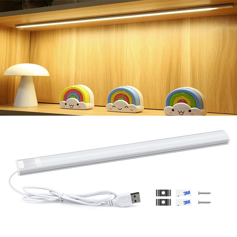 Smart IR Hand Sweep Wall Lamp with Motion Sensor 5V USB Cabinet Light Penetrate IC Infrared Sensor Kitchen Closet Night Bar Lamp