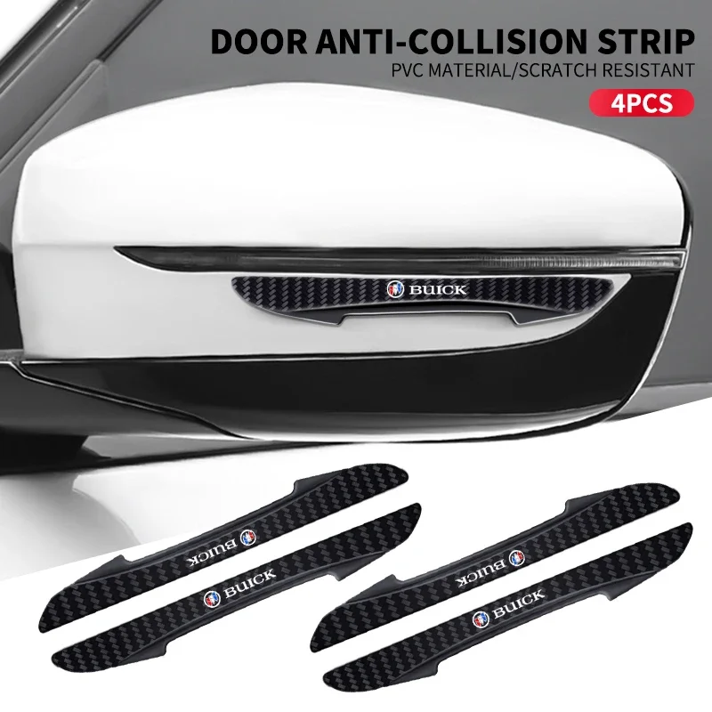 4Pcs Car Carbon Fib…