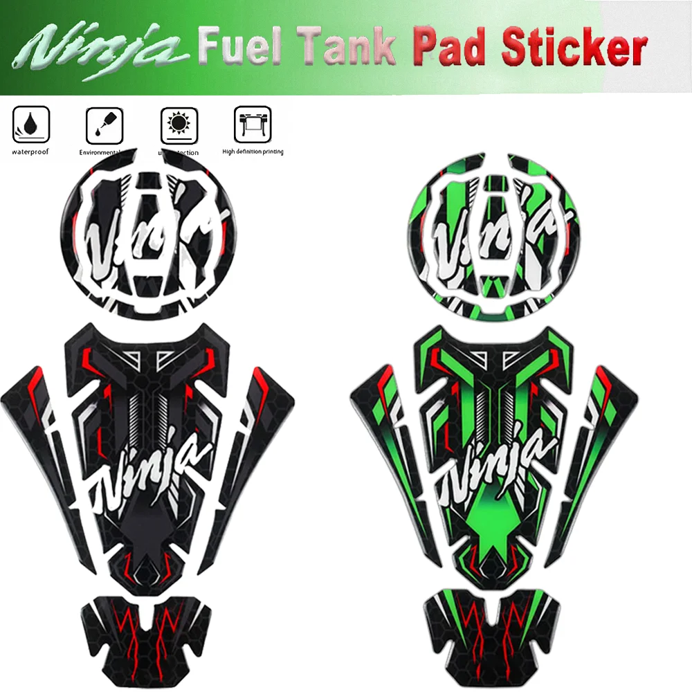 

For Kawasaki Ninja Tank Pad Cover Protector Sticker Motorcycle Accessories Decal ZX25R ZX10R ZX6R ZX4R ZX4RR 650 500 400 300 125