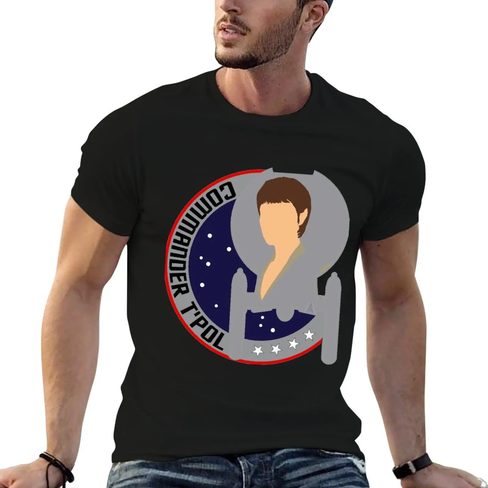 

Star T'Pol heavy print cotton - custom T-Shirt Trek, t Enterprise t man shirt shirt Commander