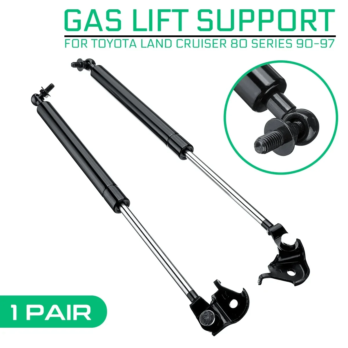 

For Toyota Land Cruiser 80 Series 90-97 Car Front Engine Hood Shock Lift Strut Struts Bar Support Props Rod Arm Gas Spring