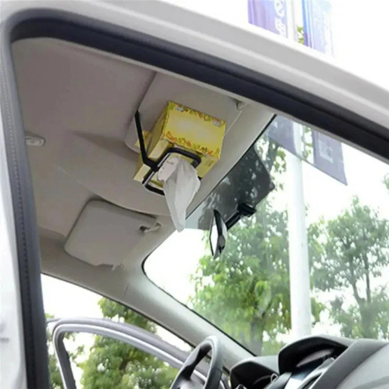 

Car Universal Tissue Box Rack Sun Visor Napkin Box Seat Back Napkin Box Rack Elastic Hanging Napkin Box Rack