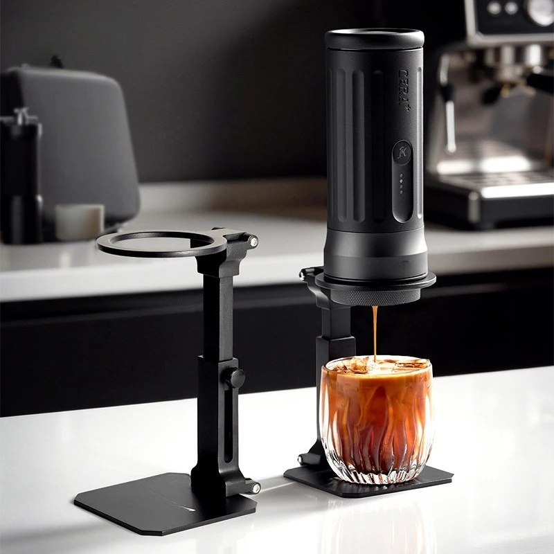 Foldable bracket, portable coffee machine bracket, hand punch bracket, stable support for home and outdoor