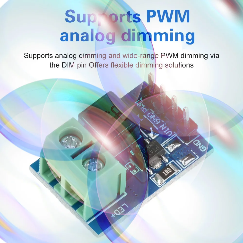 Módulo de Controlador de Corriente Constante LED PT4115 1-10S, Placa de Alimentación de Corriente Constante con Atenuación PWM, Módulo de Fuente de Alimentación LED
