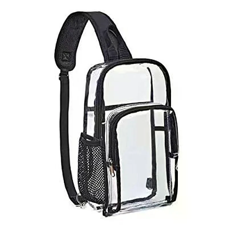 PVC Transparent Chest Bag Fashion Clear Crossbody Bag Men Women Outdoor Waterproof Shoulder Bags Fanny Pack Bum Bags