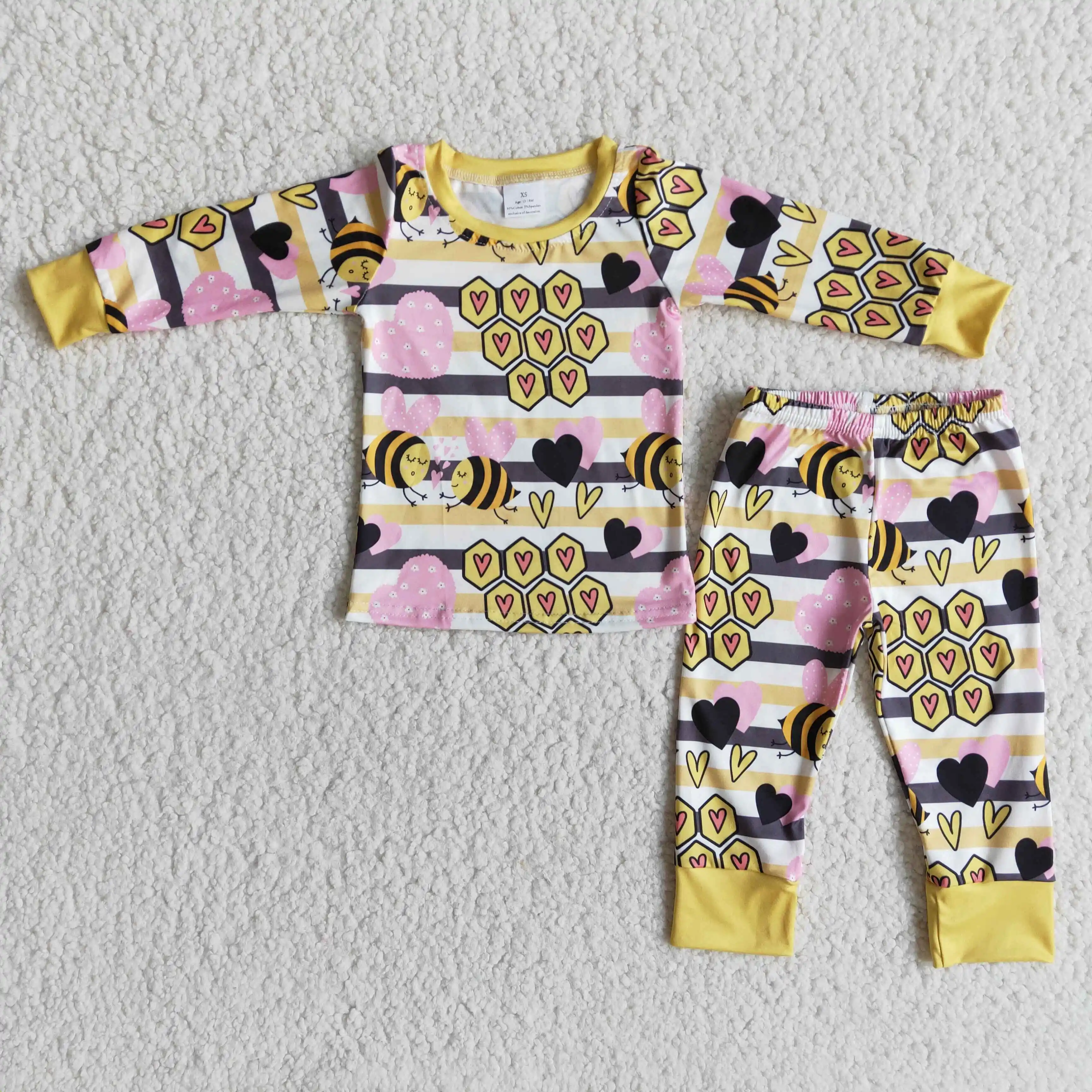 Kids Valentine\'s Day Clothes Long Sleeve Top With Pants Set And Dress Baby Girls Boutique Outfits