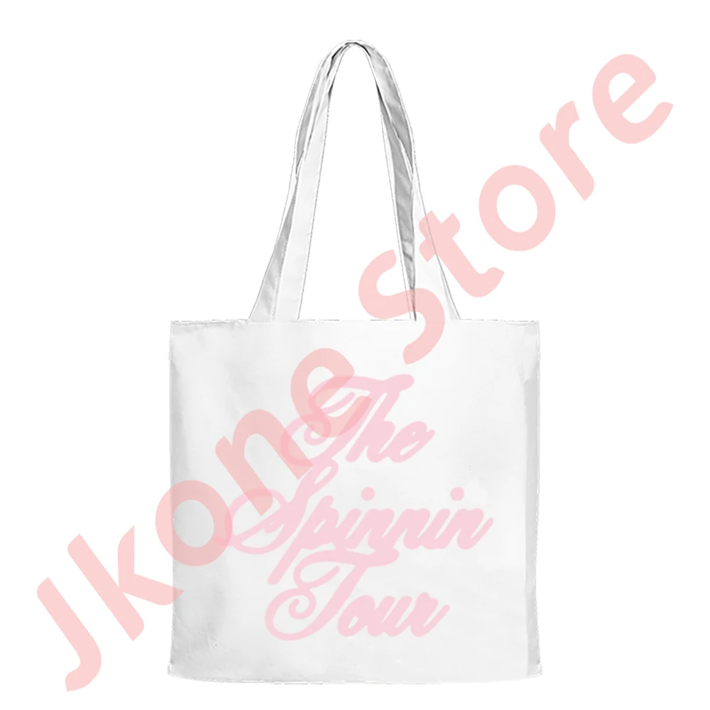 Madison Beer The Spinnin Tour Merch Tote New Logo Shoulder Bags Women Men Fashion Casual Streetwear Bag