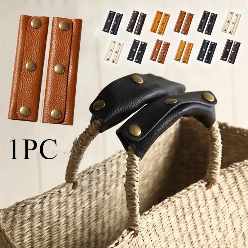 1PC PU Suitcase Grip Protective Cover Luggage Bag Handle Wrap Leather Anti-stroke Shoulder Strap Pad Grip Cover Bag Accessory