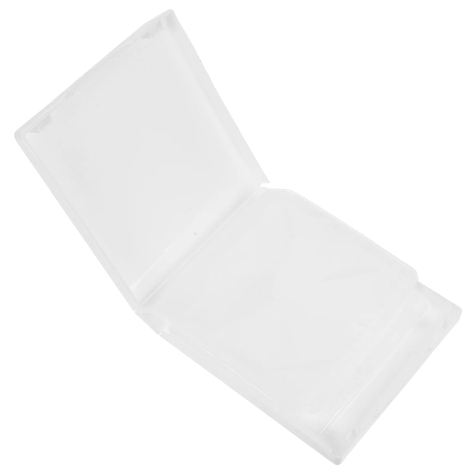 Plastic DVD Storage Bag Case with Insertable Pages 12-Disc CD Box Reusable Media Pouch for Protects Discs CDs DVDs and More for