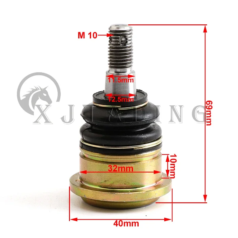 

M10/M12 32X10mm Ball Joint for China ATV 110cc 125cc 150cc 200cc 250cc UTV Go Kart Buggy Golf Quad Bike Accessories