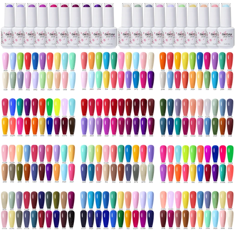 

Clou Beaute 10/20pcs Set 15ml Nail Gel Polish Supplies Nail Art Vernis Semi Permanent UV Nails Kit Gel Varnish For Manicure Kit