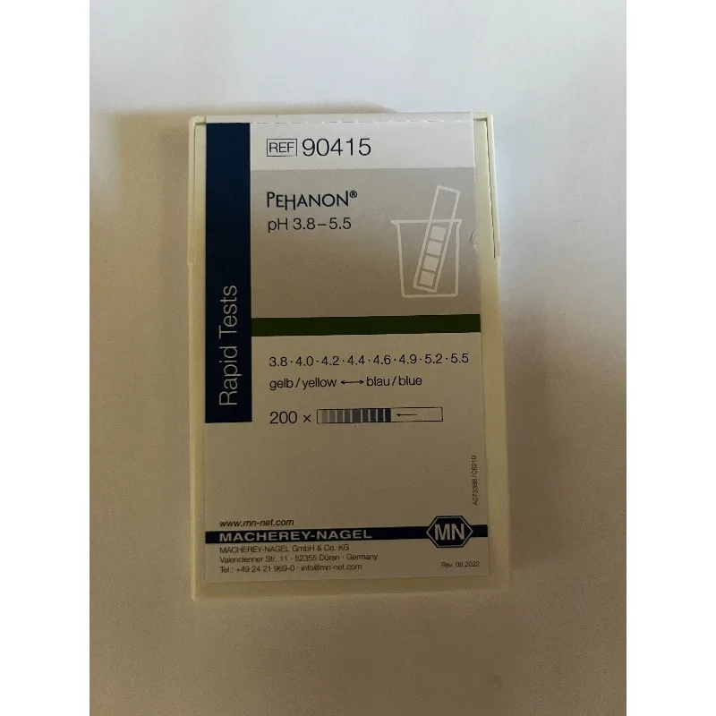 

Тест-полоски для определения pH MN 90416; 90415; 90420; 90419; 90411; 90412PH