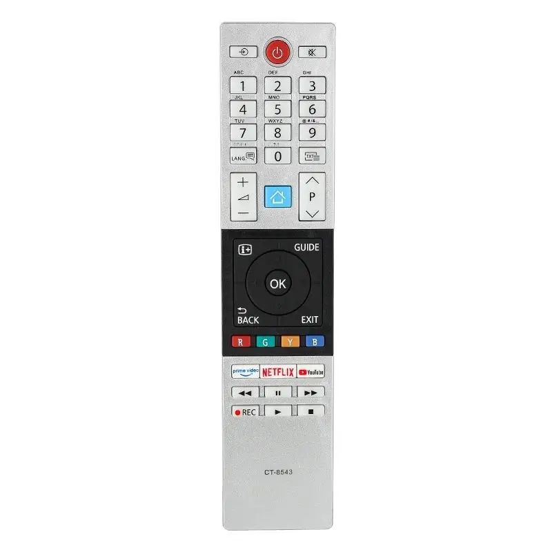 

CT-8543 For Toshiba Remote Control Replacement With PrimeVideo NETFLIX YouTube Buttons, For Toshiba TV 32L2863DG 32L3863DG