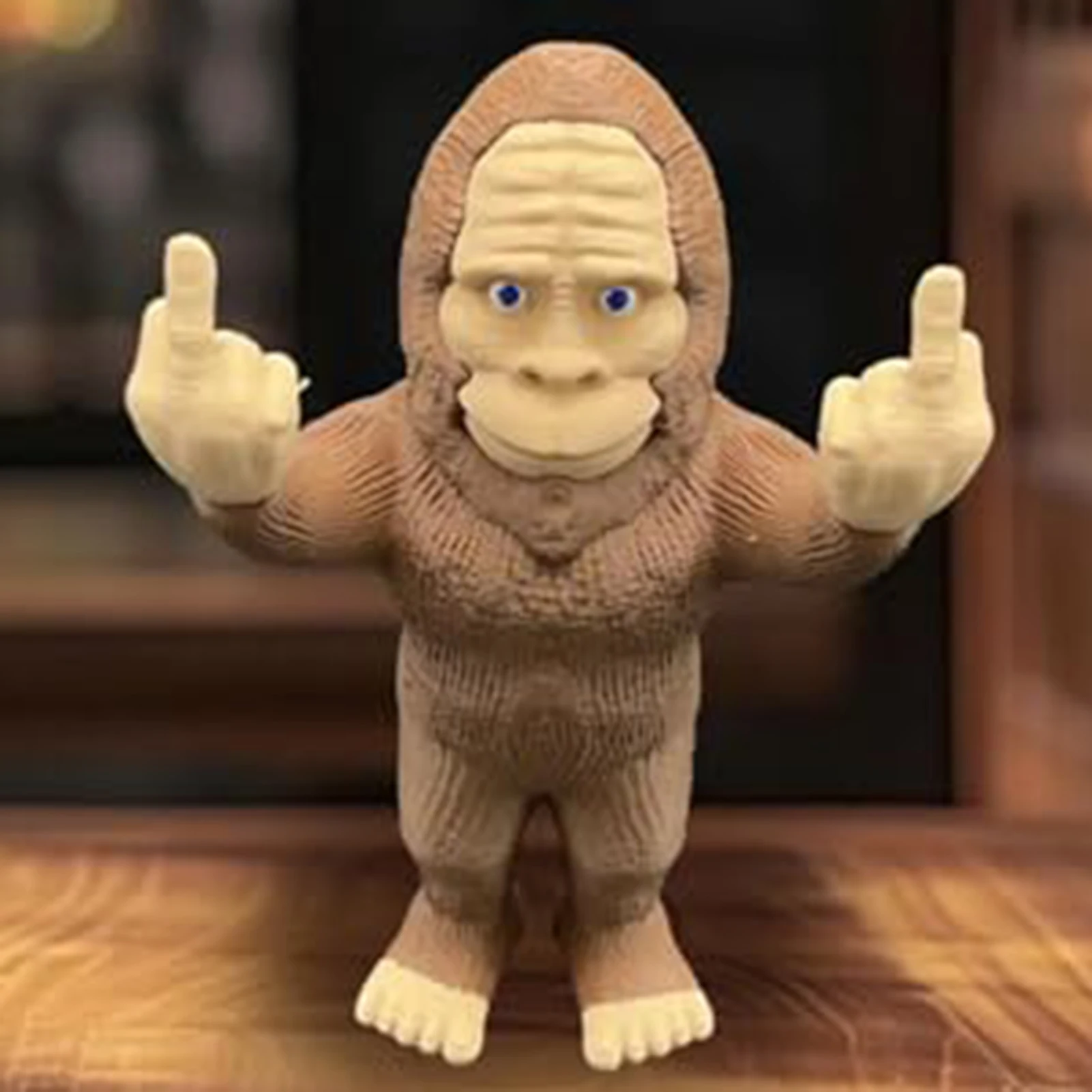 Adults Ornament Garden Decor Humorous Resin Statue Funny Sasquatch Figure for Home Office Desk Quirky Gift Durable