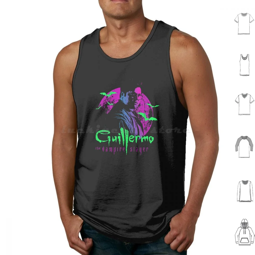 Guillermo The Vampire Tank Tops Camisetas sin mangas de algodón con estampado Jemaine Clement Vampire Wwdits Taika Waititi Whatwedointheshadows Colin